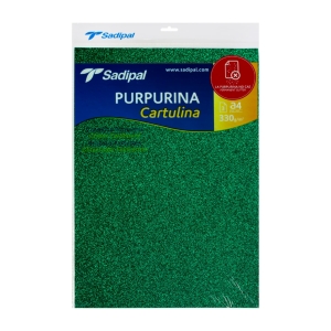 Бумага цветная с блестками Sirio 330г/м.кв 21*29.7см Зеленый 3л/упак