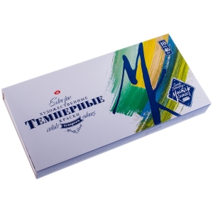 Краски темперные Мастер-Класс, 10 цветов, 46мл/туба, картон
