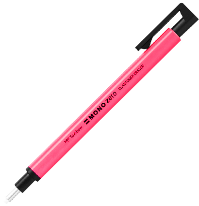 Ластик-ручка Tombow Mono Zero Eraser неоново-розовая (круглый ластик) купить в художественном магазине ArtCraft.Space с доставкой по РФ и СНГ