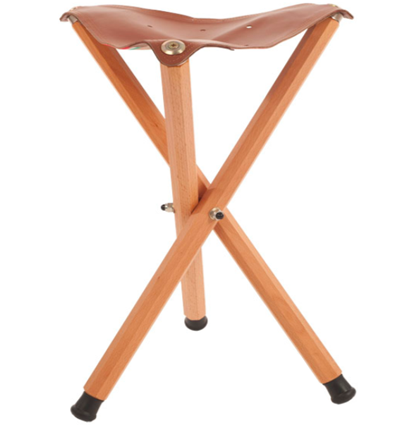 Стул-табуретка для художника Mabef M/39 складной с кожаным сиденьем из древесины бука купить в художественном магазине ArtCraft.Space с доставкой по всему миру