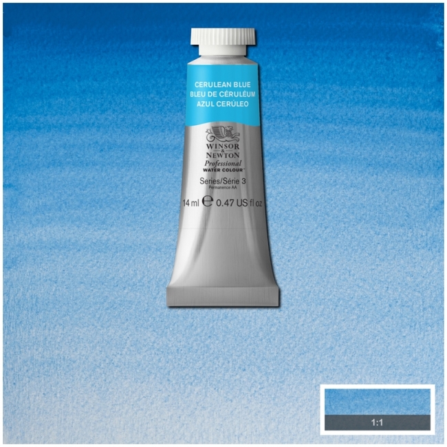 Акварель художественная, 14 мл, лазурь