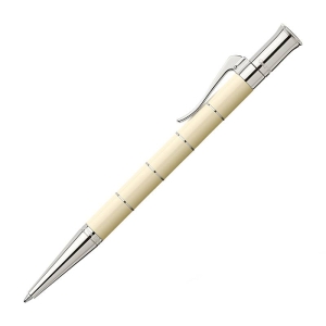 Ручка шариковая Graf von Faber-Castell "Classic Anello Ivory" черная, поворотн., подар. уп.