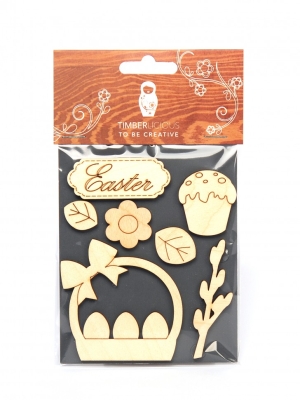 Набор заготовок для декорирования Easter4 фанера 10х14см,