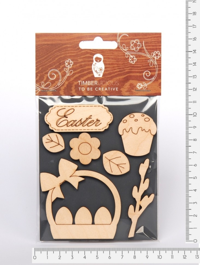 Набор заготовок для декорирования Easter4 фанера 10х14см,