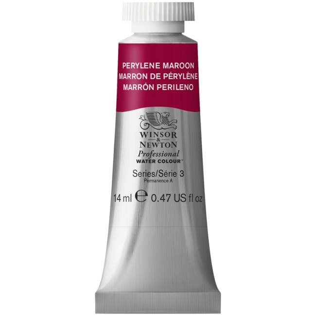 Акварель художественная Winsor&Newton "Professional", 14мл, туба, перилен бордовый
