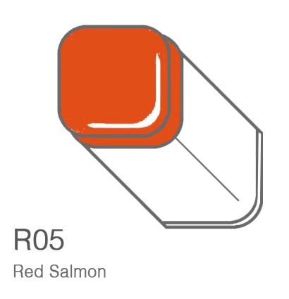 Маркер Copic R05 Red Salmon / Красный Лосось поштучно купить в официальном магазине ArtCraft.Space (Копик Клаб) с доставкой по РФ и всему миру