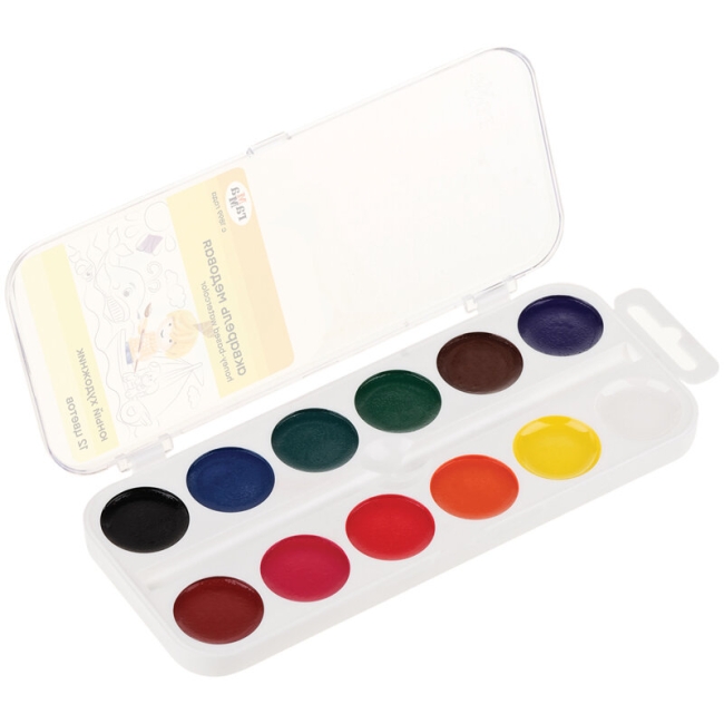 Акварель Гамма "Юный художник" медовая набор 12 цветов в пластиковом кейсе купить в художественном магазине ArtCraft.Space с доставкой по всему миру Акварель Гамма "Юный художник" медовая набор 12 цветов в пластиковом кейсе купить в художественном магазине ArtCraft.Space с доставкой по всему миру