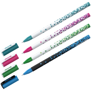 Ручка шариковая Berlingo "Funline. Salute" синяя, 0,7мм, рисунок на корпусе, ассорти