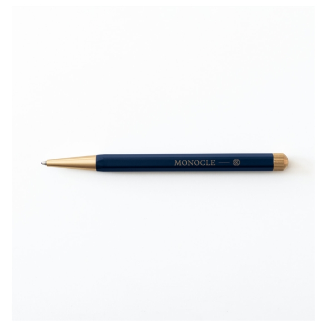 Ручка шариковая Leuchtturm1917 Drehgriffel Nr. 1 Monocle - цвет чернил: Черный (толщина линии: 0.7мм.), цвет корпуса: Синий Неви