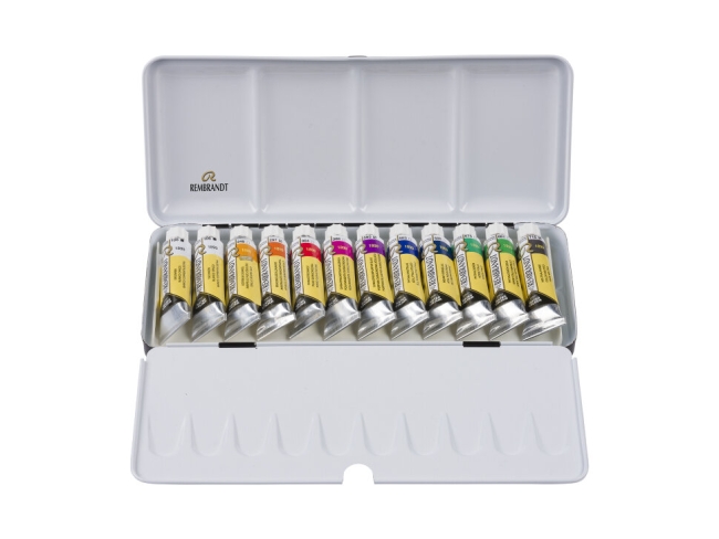 Набор акварели Rembrandt Opaque mix 12 цветов в тубах 10 мл в металлическом кейсе купить в художественном магазине ArtCraft.Space