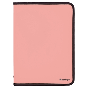 Папка на молнии Berlingo "Instinct" А4, 500мкм, фламинго