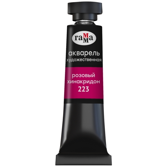 Акварель художественная Гамма "Старый мастер" розовый хинакридон, 9мл, туба Акварель художественная Гамма "Старый мастер" розовый хинакридон, 9мл, туба