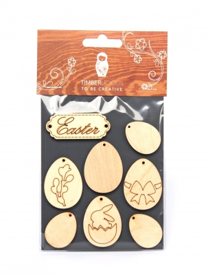 Набор заготовок для декорирования Easter5 фанера 10х14см,