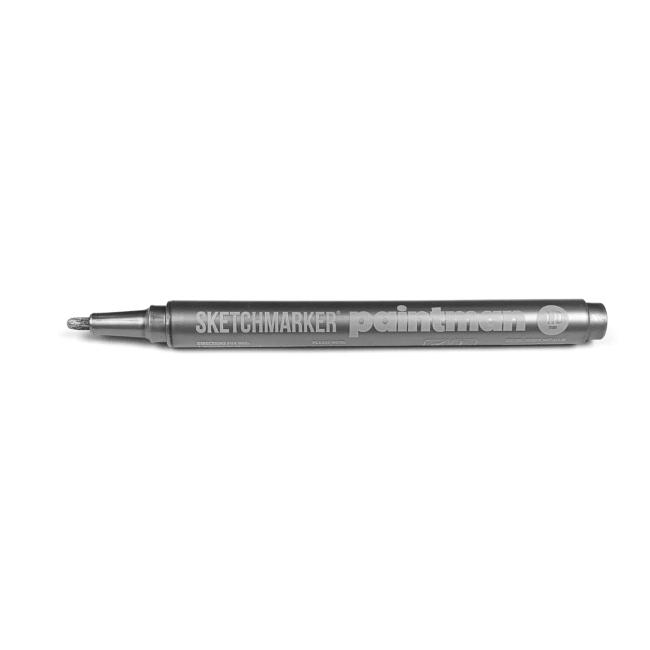 Маркер пигментный SKETCHMARKER Paintman 1.0мм цв.серебряный