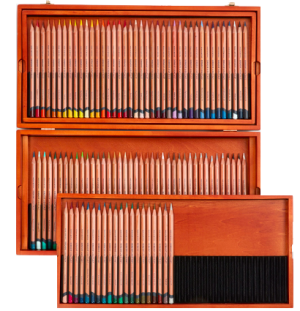 Набор цветных карандашей Lightfast 100цв в дерев.упак