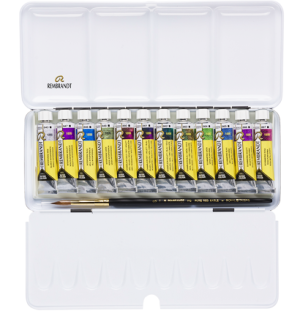 АКЦИЯ АПРЕЛЬ Набор акварельных красок Rembrandt Specialty 12цв*10мл тубы металлический короб (уникал,