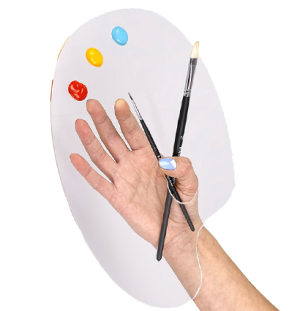 Палитра из оргстекла Малевичъ, овальная 20х30 см