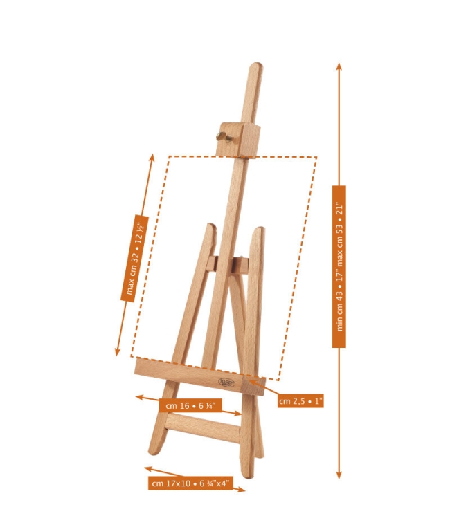 Мольберт Лира Mabef M/21 настольный миниатюрный из древесины бука купить в художественном магазине ArtCraft.Space с доставкой по всему миру