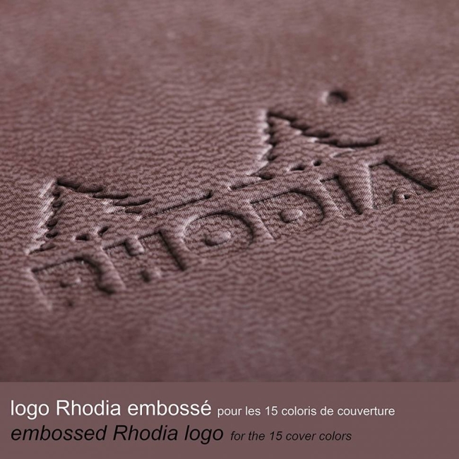 Блокнот Rhodiarama 90г/кв.м 10,5х14,8см линейка 96л твердая обложка шоколадный