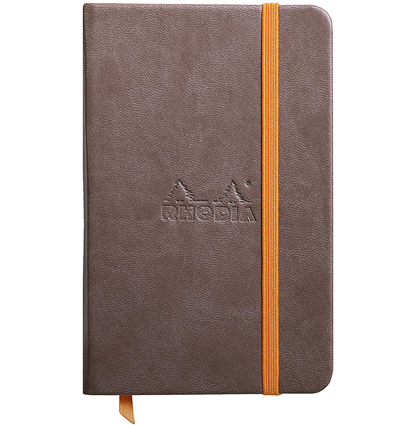 Блокнот Rhodiarama в линейку твердая обложка шоколадный А6 / 96 листов / 90 гм купить в художественном магазине Альберт Молберт