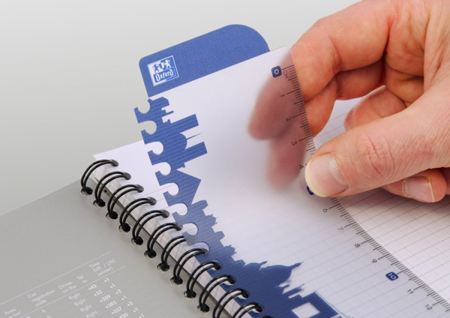 Блокнот OXFORD Smart Black Notebook A5 90л линейка ламинированная мягкая обложка черный,