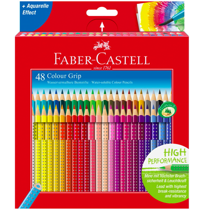 Набор цветных карандашей Faber Castell Colour Grip 48 цветов купить в магазине ArtCraft.Space с доставкой по всему миру Набор цветных карандашей Faber Castell Colour Grip 48 цветов купить в магазине ArtCraft.Space с доставкой по всему миру
