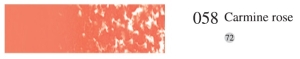 Пастель мягкая профессиональная квадратная цвет № 058 кармин розовый