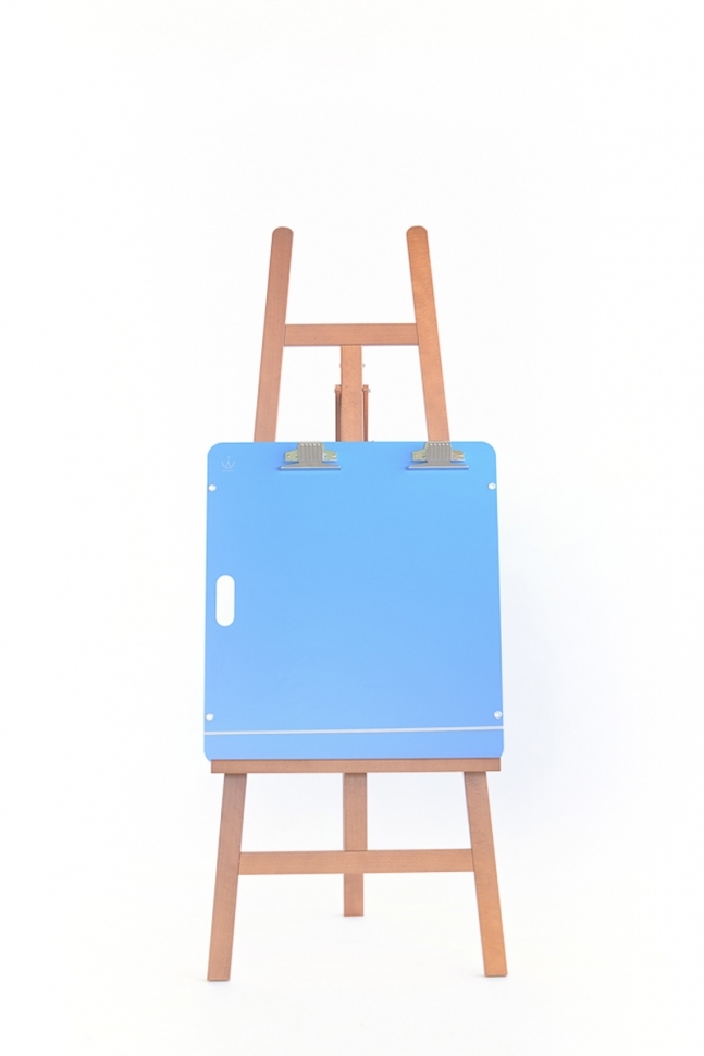 Мольберт студийный  "Лира" (орех), 59х68см, Н max-150 см