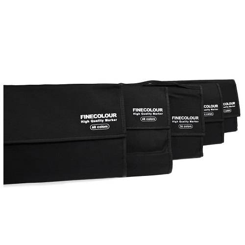 Пенал для 48 художественных маркеров и ручек Finecolour Marker, черный купить в магазине маркеров ArtCraft.Space с доставкой по РФ и СНГ