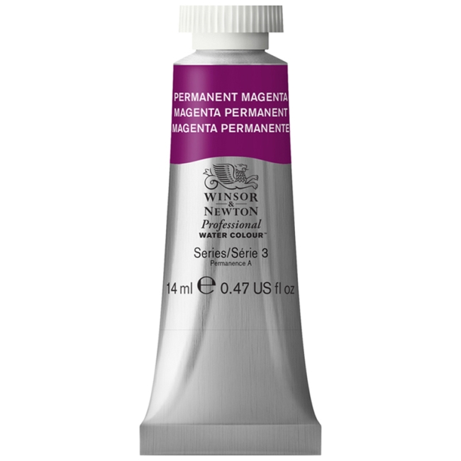 Акварель художественная Winsor&Newton "Professional", 14мл, туба, пурпурный перманентный