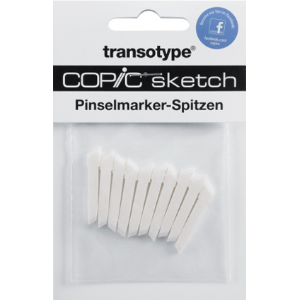 Набор перьев для маркеров Copic Sketch Medium Broad скошенное долото 10 штук купить в магазине ArtCraft.Space с доставкой по всему миру
