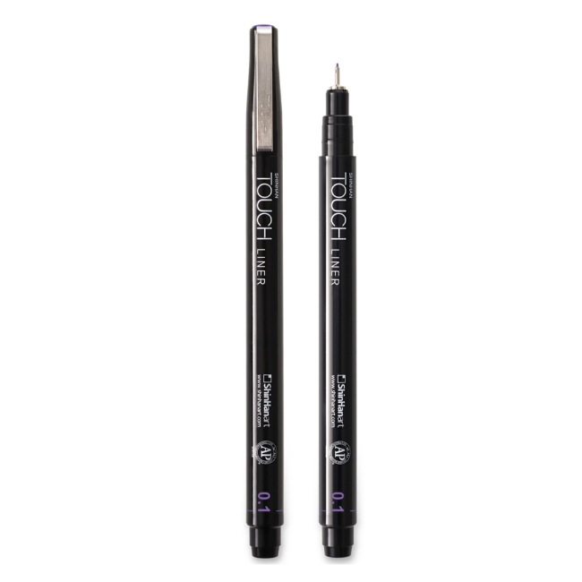 Ручка капиллярная  TOUCH Liner 0,1мм пурпурный