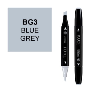 Маркер двухсторонний спиртовой TOUCH TWIN BG3 Сине-серый Маркер двухсторонний спиртовой TOUCH TWIN BG3 Сине-серый