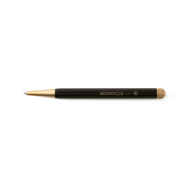 Ручка шариковая Leuchtturm1917 Drehgriffel Nr. 1 Monocle - цвет чернил: Черный (толщина линии: 0.7мм.), цвет корпуса: Черный