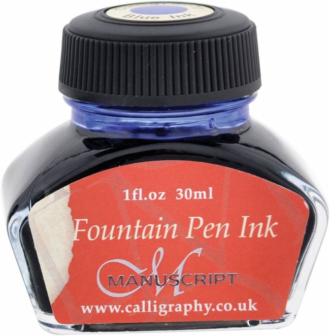Чернила для перьевых ручек Manuscript Fountain Pen Ink 30 мл синие купить в магазине ArtCraft.Space с доставкой