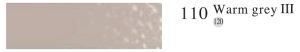 Пастель профессиональная сухая полутвёрдая квадратная цвет № 110 теплый серый III