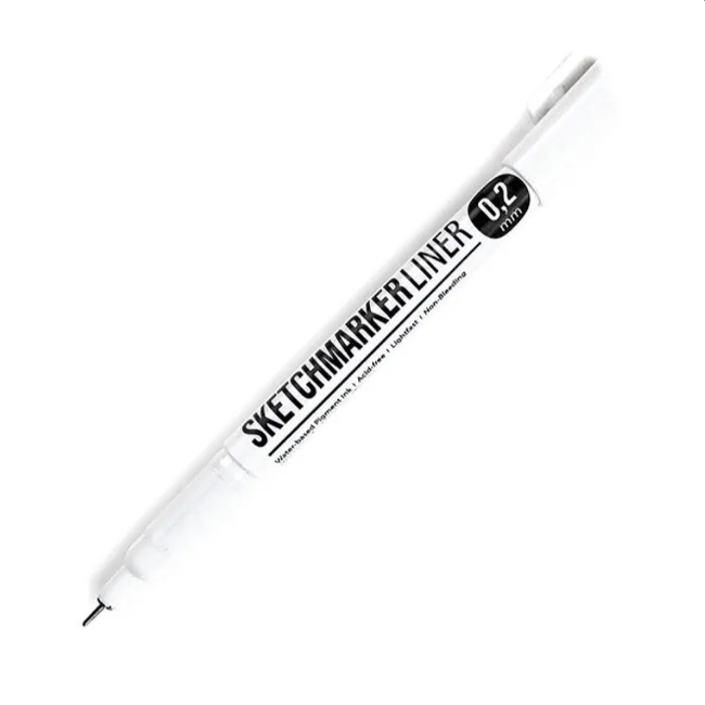Ручка капиллярная (линер) SKETCHMARKER 0.2 черный