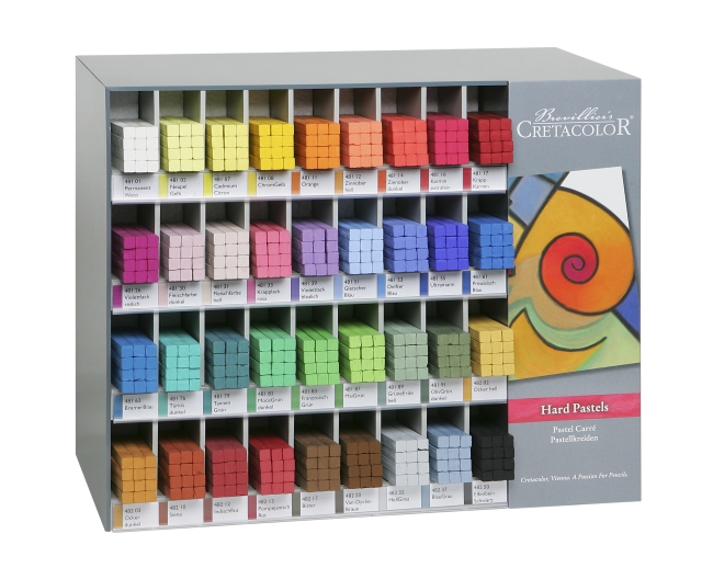 Пластиковый дисплей для сухих необоженных пастелей "PASTEL CARRE", пустой, 36 ячеек, размер 300х170х256 мм - СНЯТО С ПРОИЗВОДСТВА