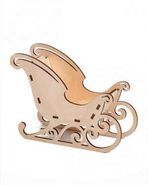 Заготовка для декорирования Сани 20х7х15см