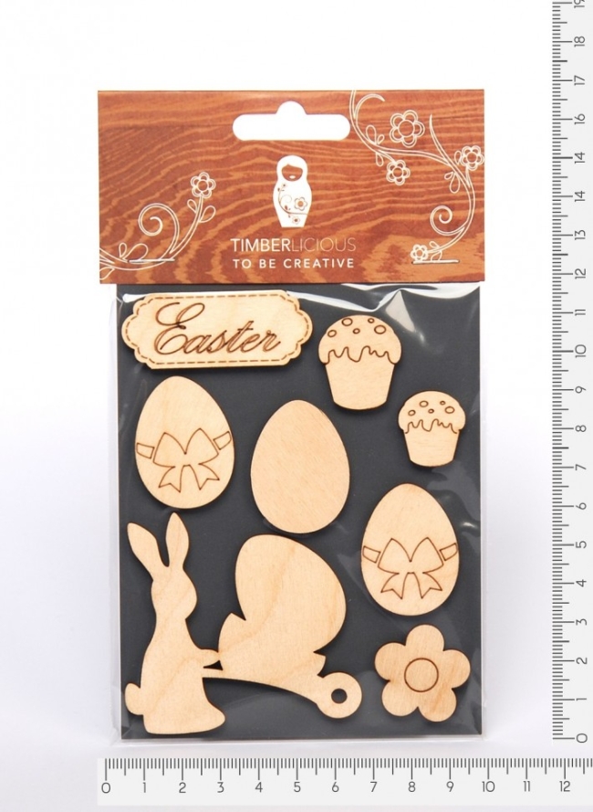 Набор заготовок для декорирования Easter7 фанера 10х14см,