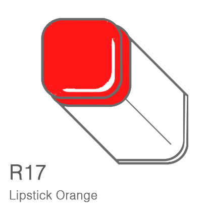 Маркер Copic R17 Lipstick Orange / Оранжевая Помада поштучно купить в официальном магазине ArtCraft.Space (Копик Клаб) с доставкой по РФ и всему миру