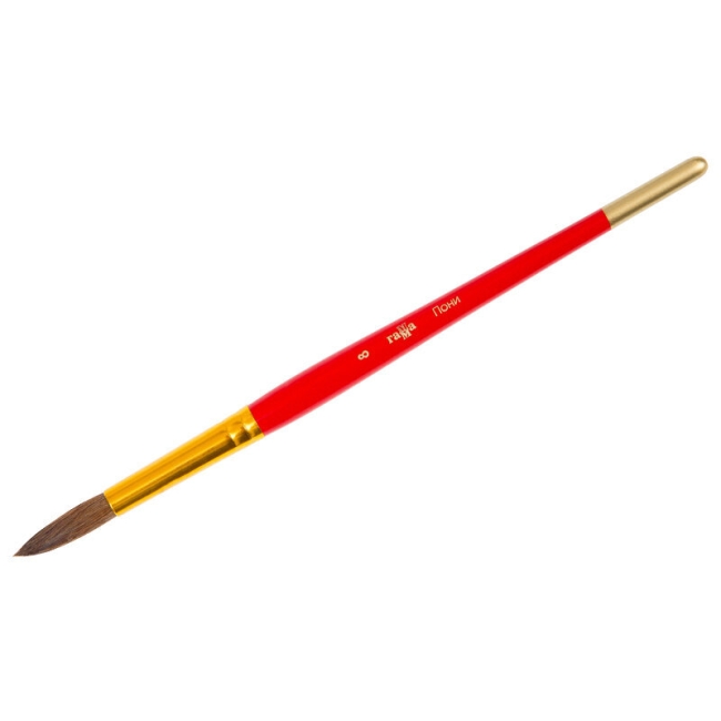 Кисть пони Гамма, круглая №08 Кисть пони Гамма, круглая №08