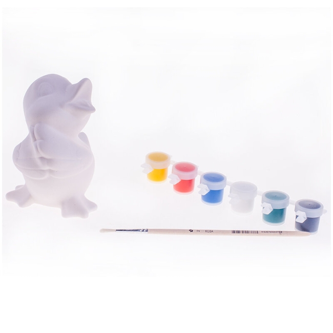 Набор для росписи фигурки из керамики "Утенок" акриловыми красками купить в художественном магазине ArtCraft.Space Набор для росписи фигурки из керамики "Утенок" акриловыми красками купить в художественном магазине ArtCraft.Space