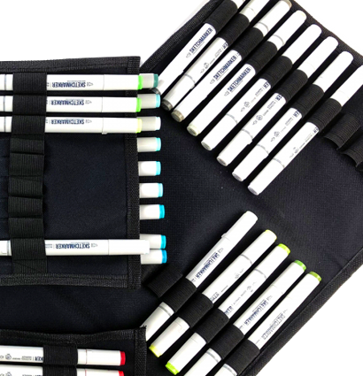 Набор маркеров Скетчмаркер / Sketchmarker "Flowers - Цветы" 24 цвета в сумке купить в магазине художественных маркеров ArtCraft.Space с доставкой по РФ и СНГ