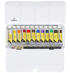 АКЦИЯ АПРЕЛЬ Набор акварельных красок Rembrandt Город 12цв*10мл тубы металлический короб,