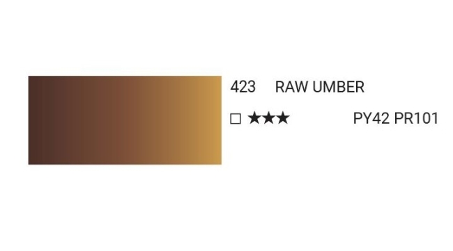 Краска акварельная SH WATER COLOR PRO туба 7,5мл №423 умбра натуральная 7,5 мл  3шт/упак,