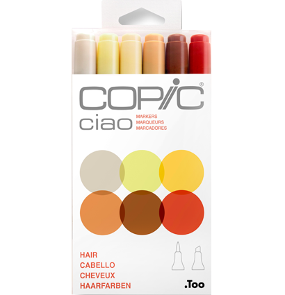 Набор маркеров  COPIC CIAO Волосы  (6цв)