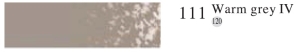 Пастель профессиональная сухая полутвёрдая квадратная цвет № 111 теплый серый IV