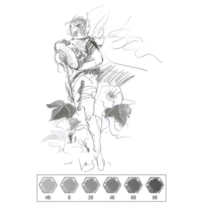 Набор чернографитных карандашей Faber-Castell 9000 Design Set 6 штук в пенале купить в магазине ArtCraft.Space с доставкой по всему миру Набор чернографитных карандашей Faber-Castell 9000 Design Set 6 штук в пенале купить в магазине ArtCraft.Space с доставкой по всему миру