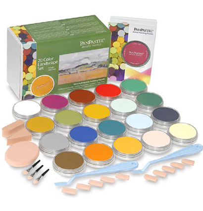 Большой набор ультрамягкой пастели PanPastel Colors "Пейзаж" 20 цветов в контейнерах по 9 мл купить в художественном магазине ArtCraft.Space с доставкой по РФ и СНГ
